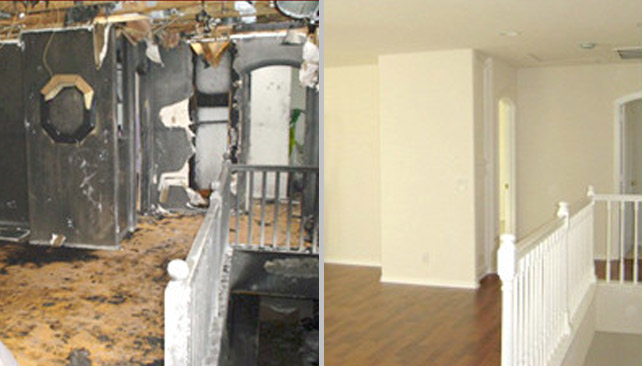 Home Fire Damage Before & After